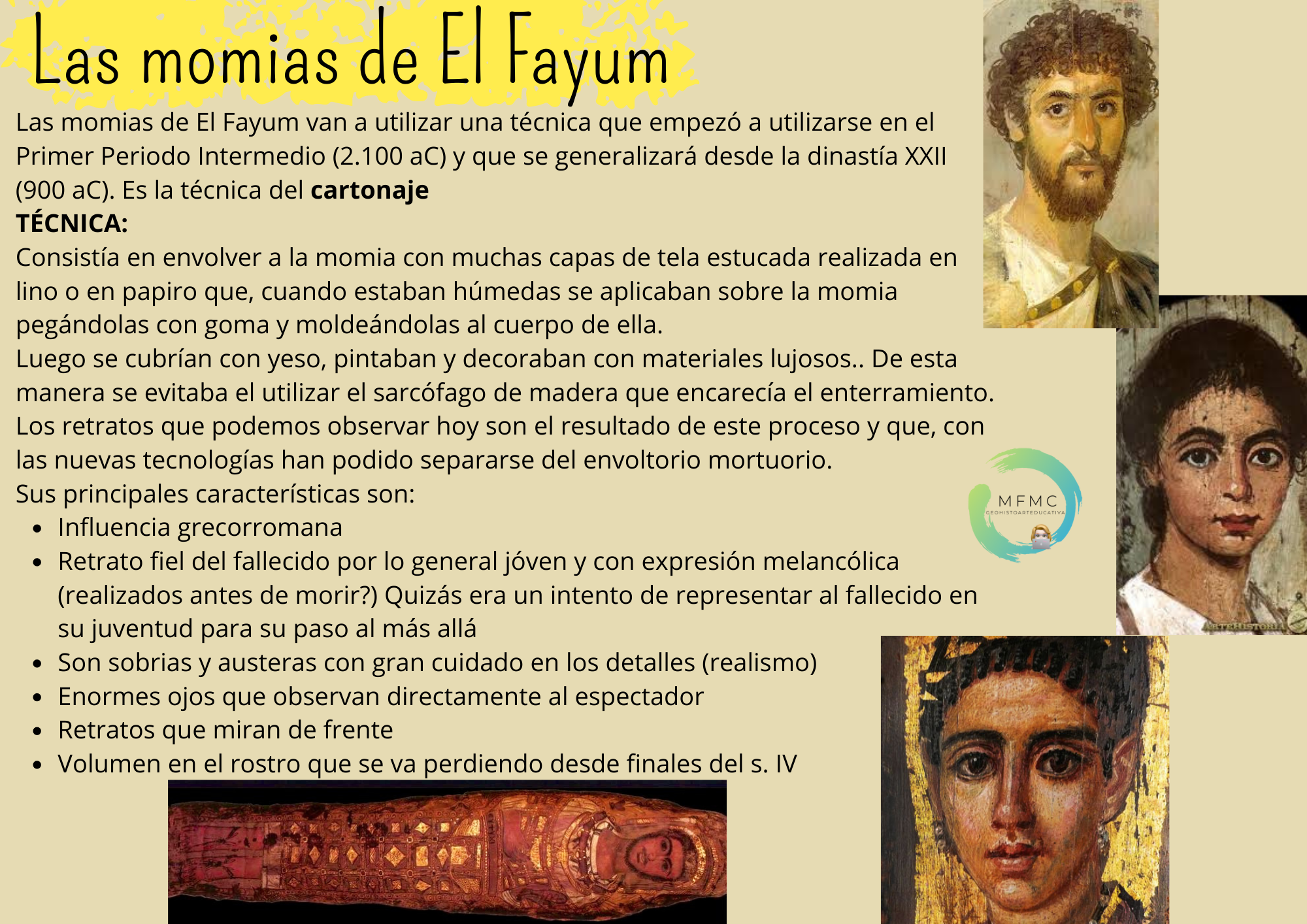 momias de El Fayum