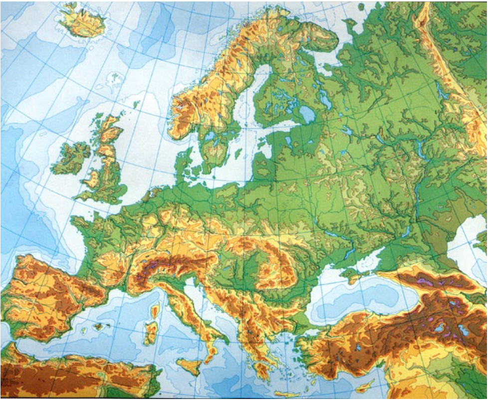 mapa de Europa 
